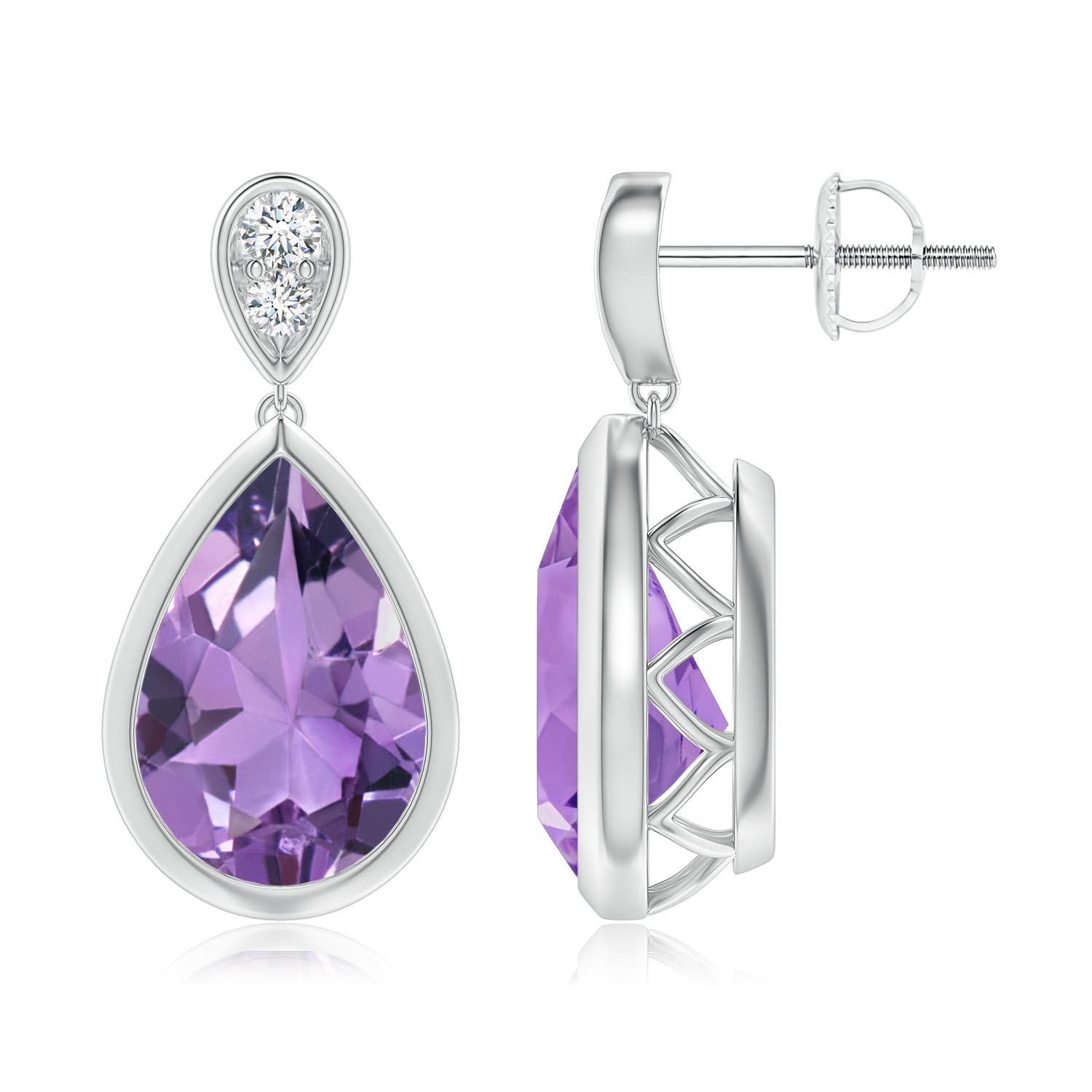 A - Amethyst / 5.31 CT / 14 KT White Gold