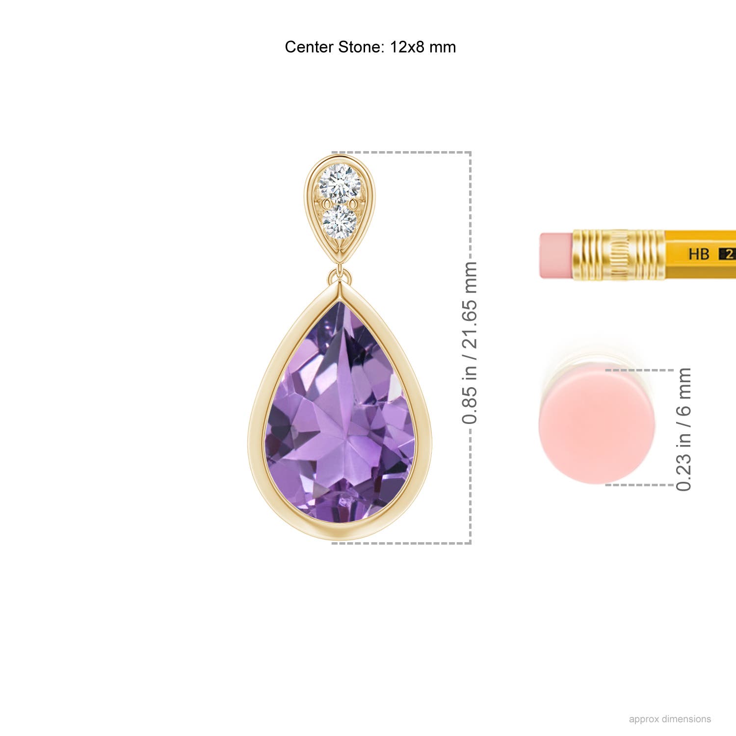 A - Amethyst / 5.31 CT / 14 KT Yellow Gold