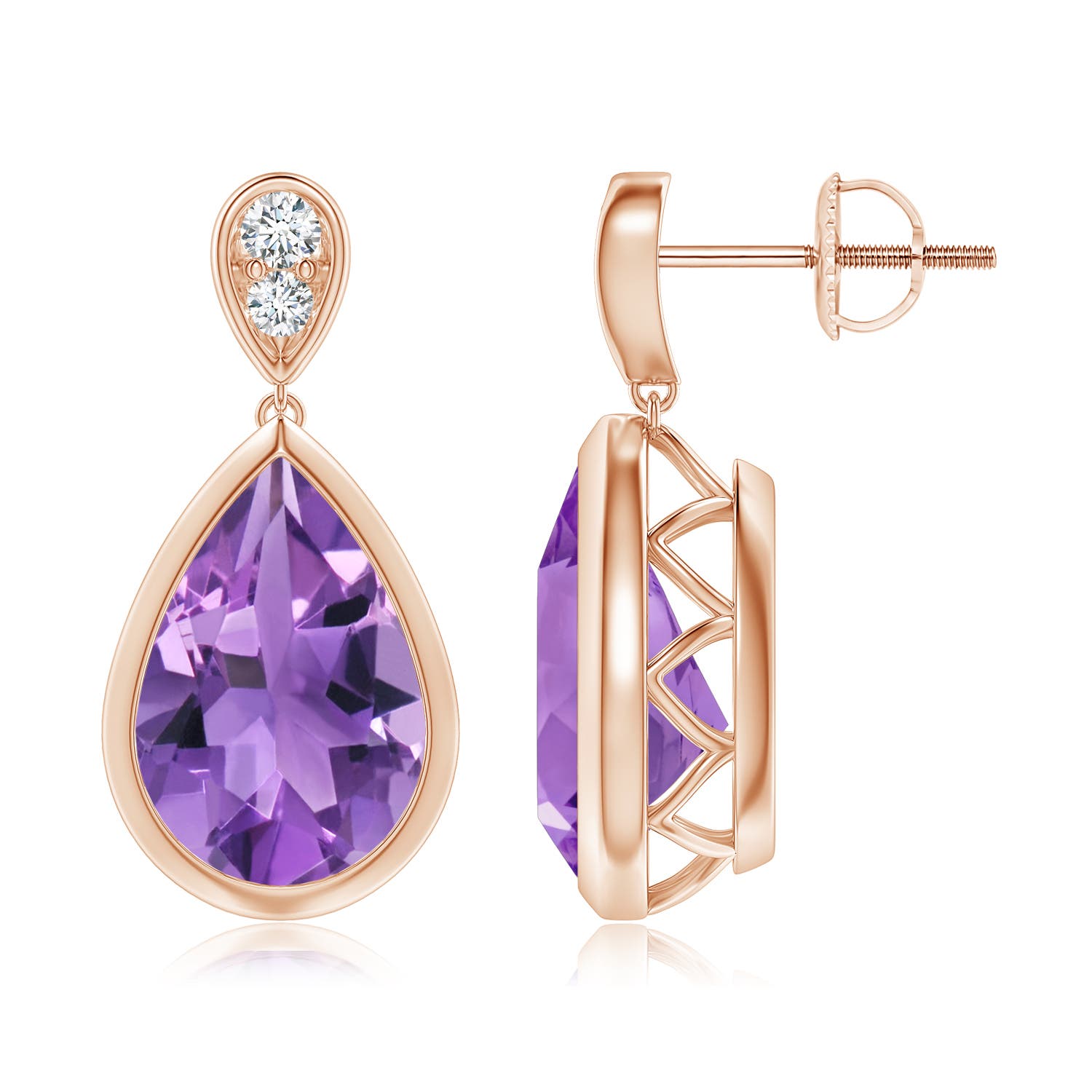 AA - Amethyst / 5.31 CT / 14 KT Rose Gold