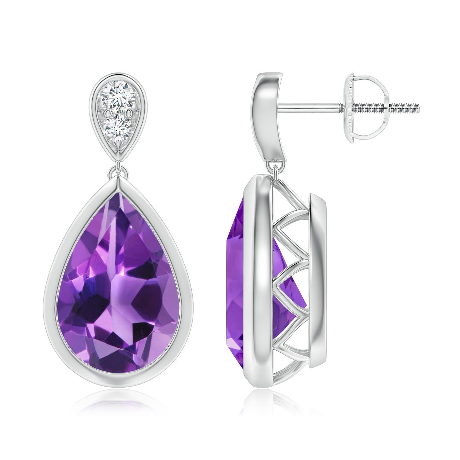 AAA - Amethyst / 5.31 CT / 14 KT White Gold