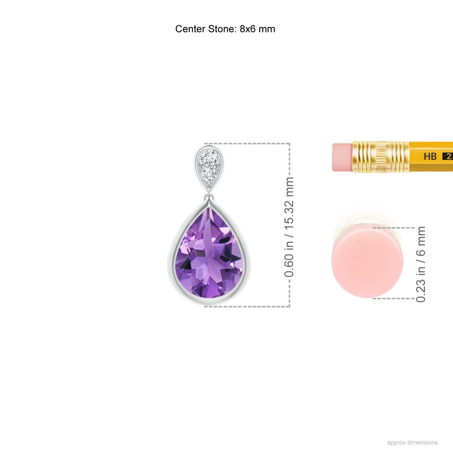 AA - Amethyst / 2.04 CT / 14 KT White Gold