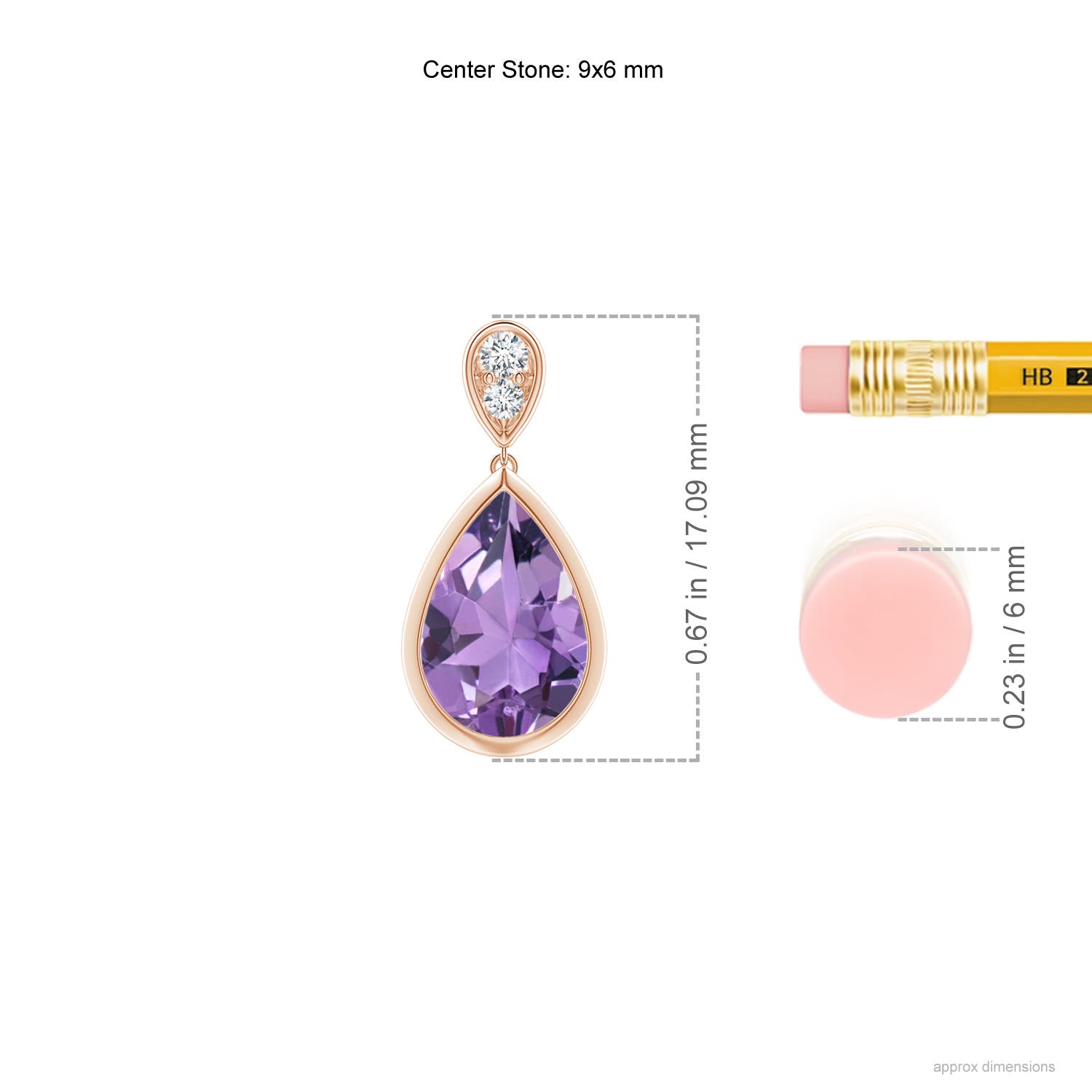 A - Amethyst / 2.17 CT / 14 KT Rose Gold