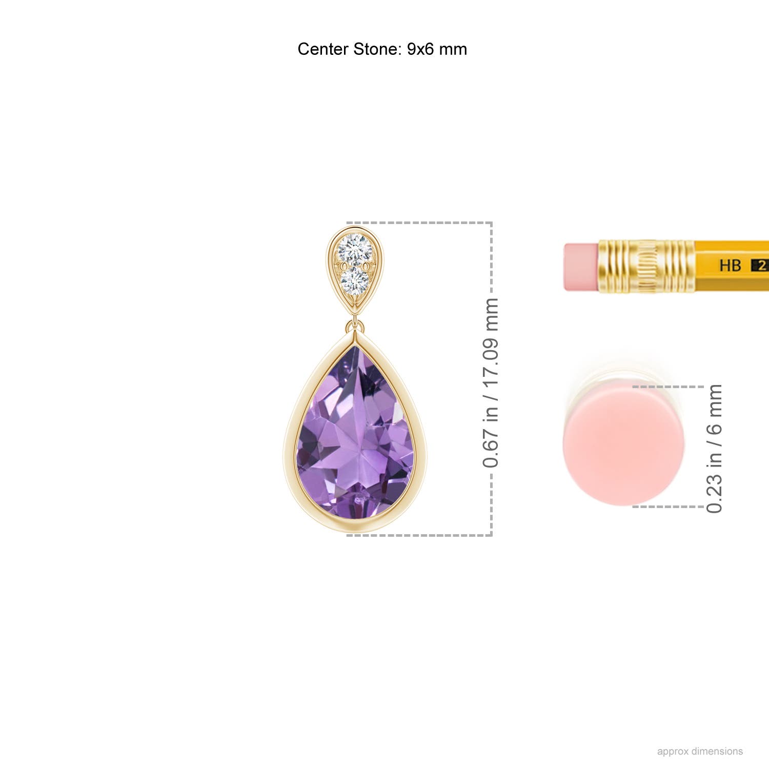 A - Amethyst / 2.17 CT / 14 KT Yellow Gold