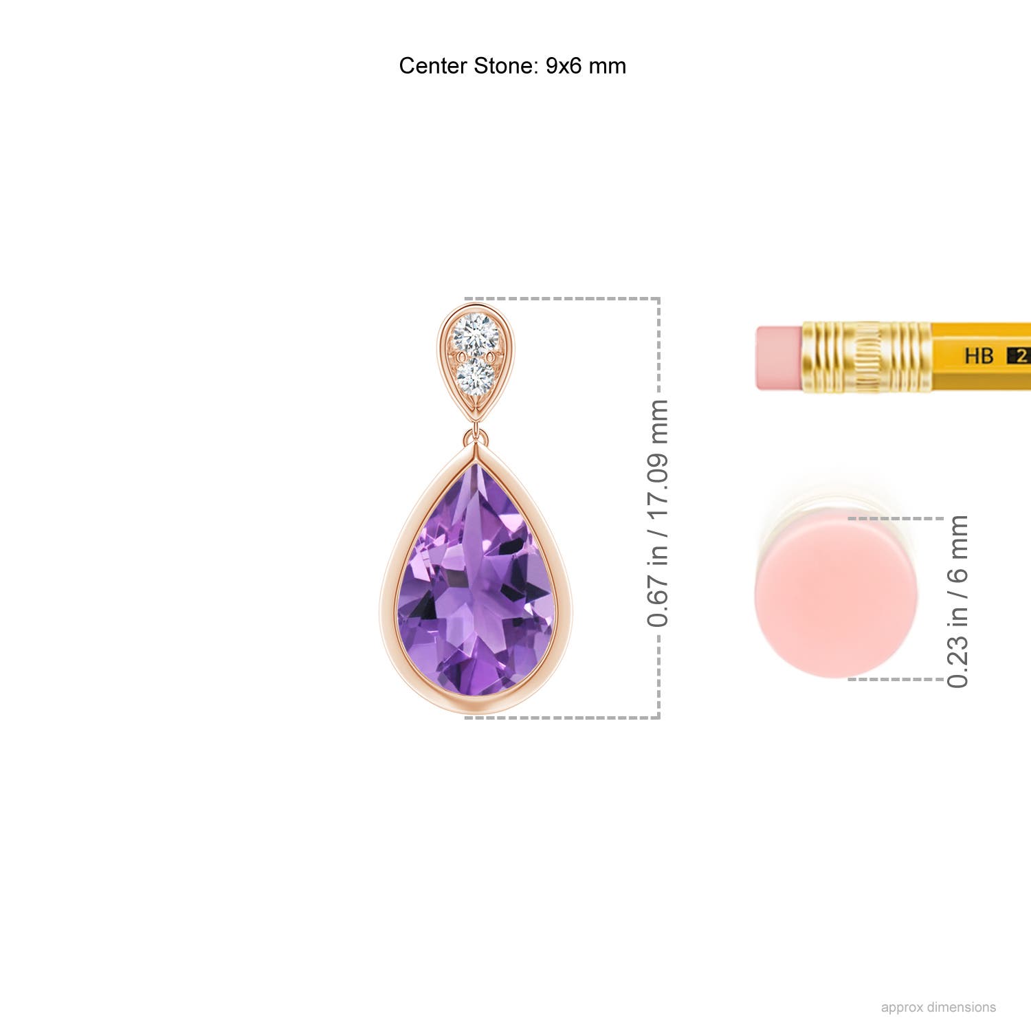 AA - Amethyst / 2.17 CT / 14 KT Rose Gold