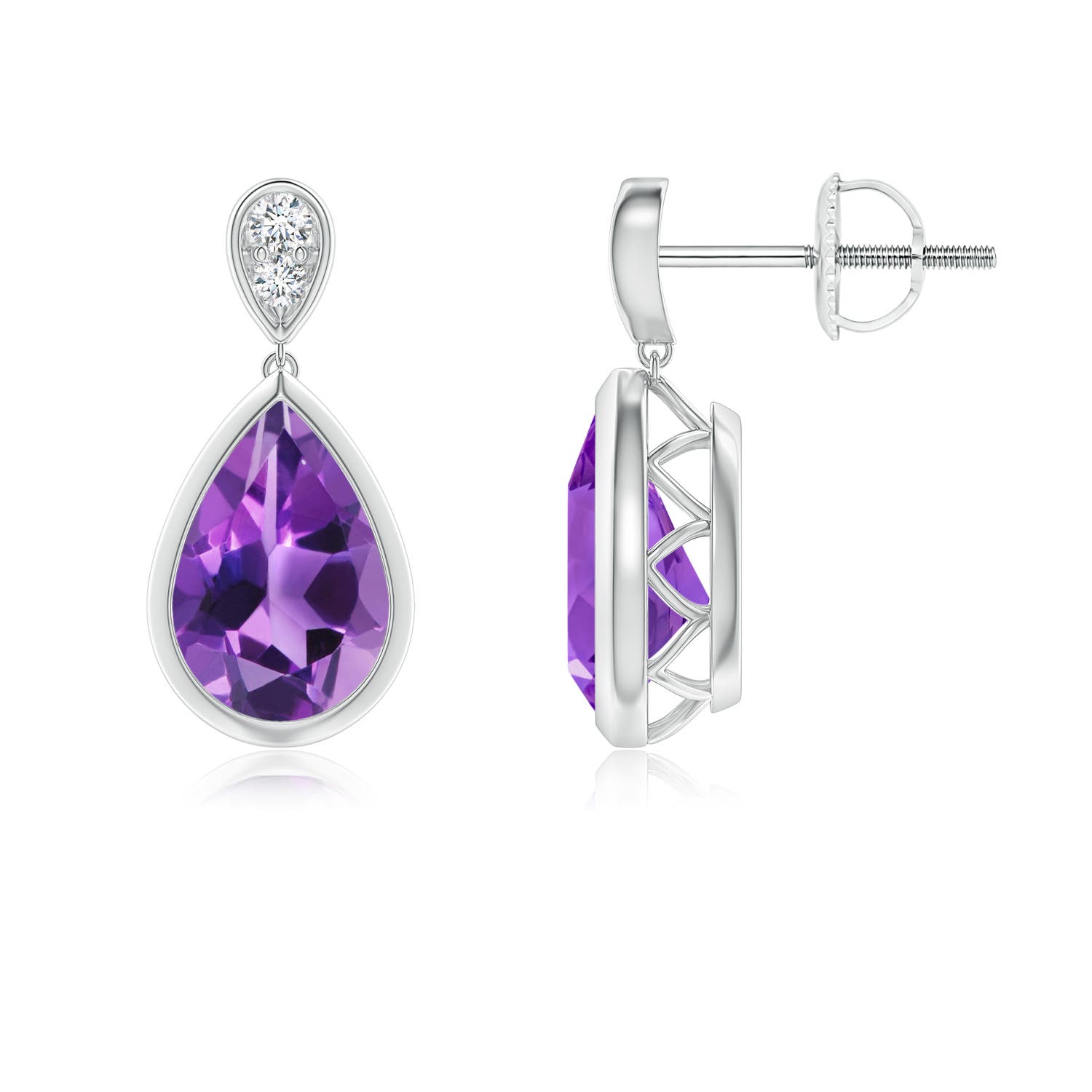 AAA - Amethyst / 2.17 CT / 14 KT White Gold