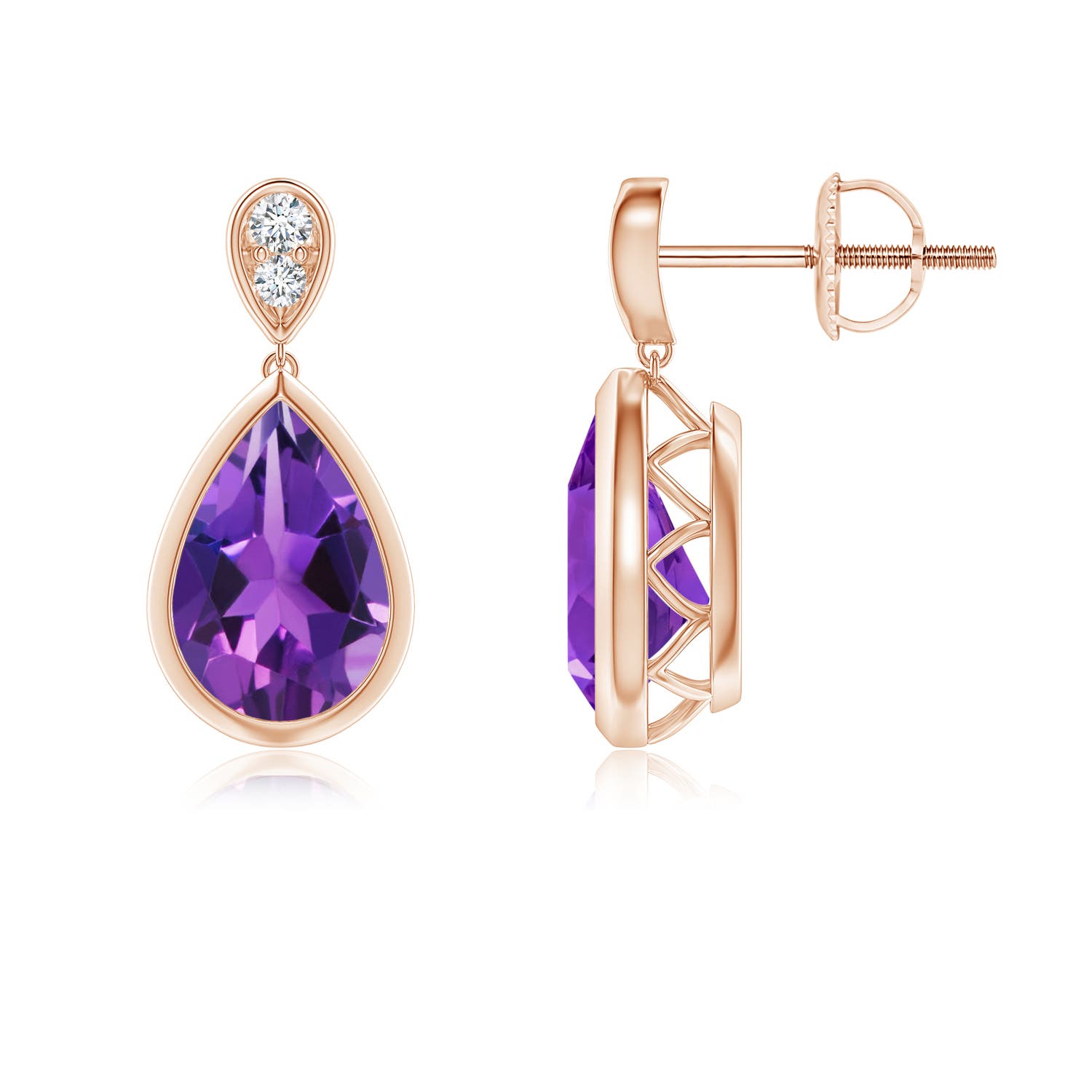 AAAA - Amethyst / 2.17 CT / 14 KT Rose Gold