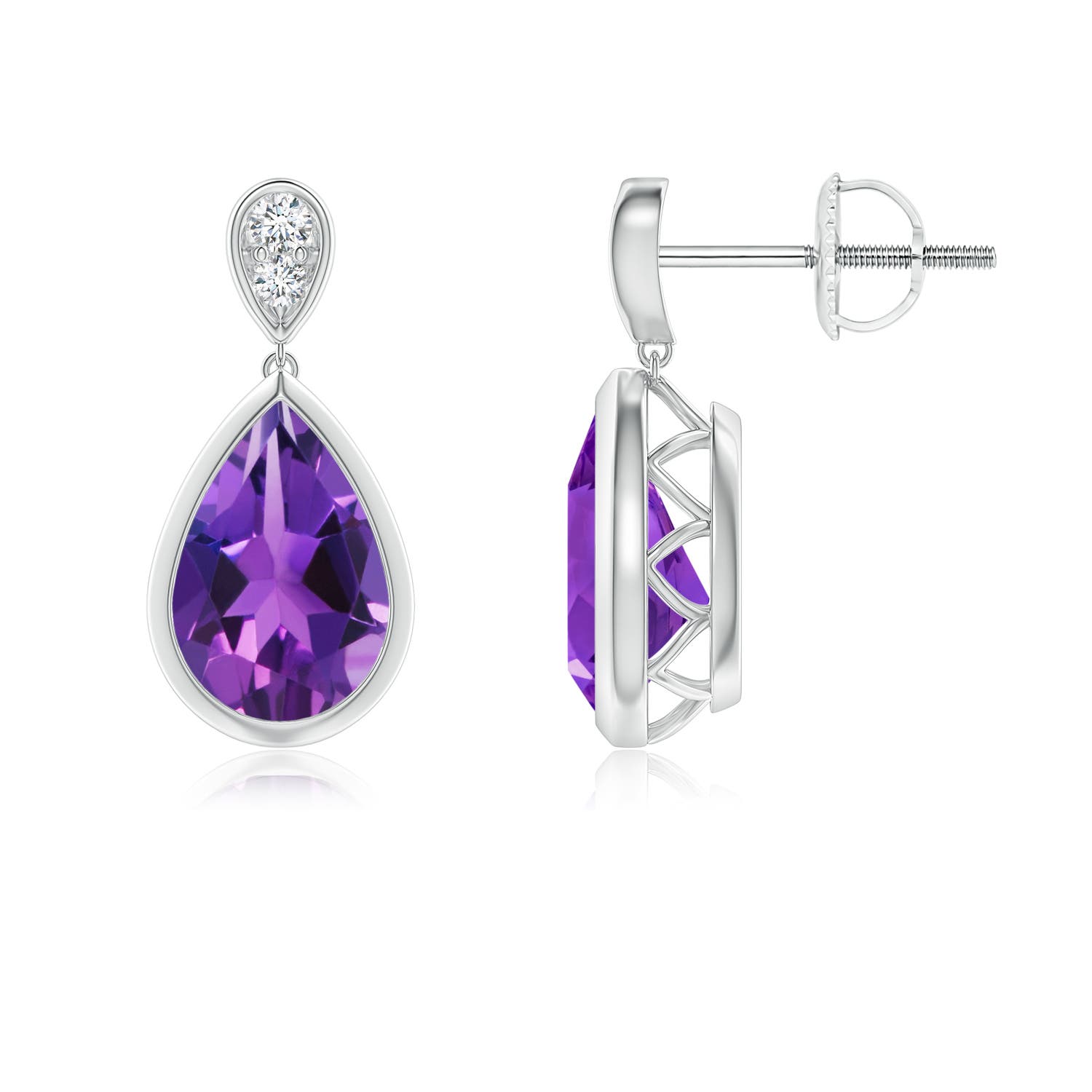 AAAA - Amethyst / 2.17 CT / 14 KT White Gold