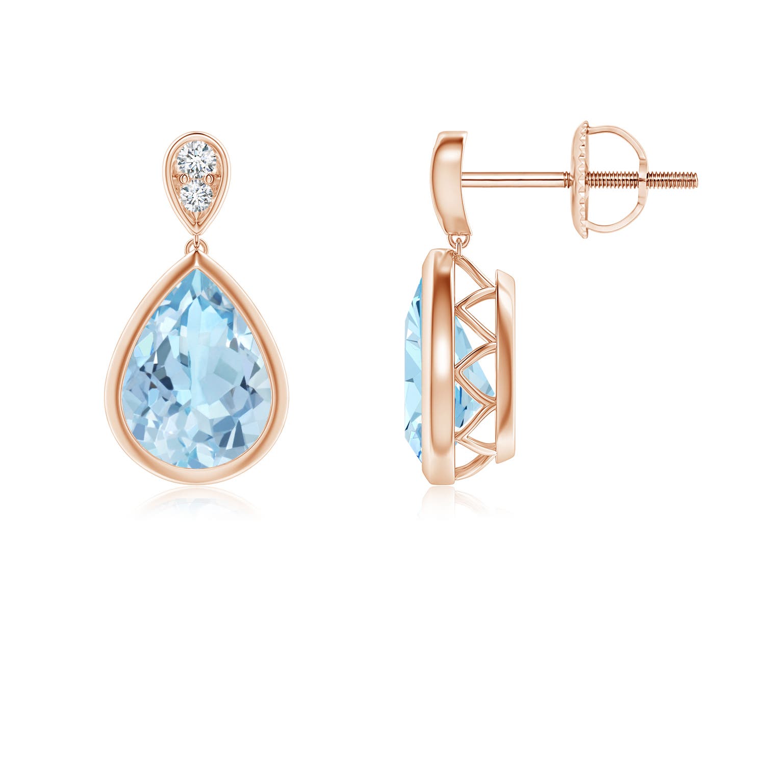 AAA - Aquamarine / 1.74 CT / 14 KT Rose Gold