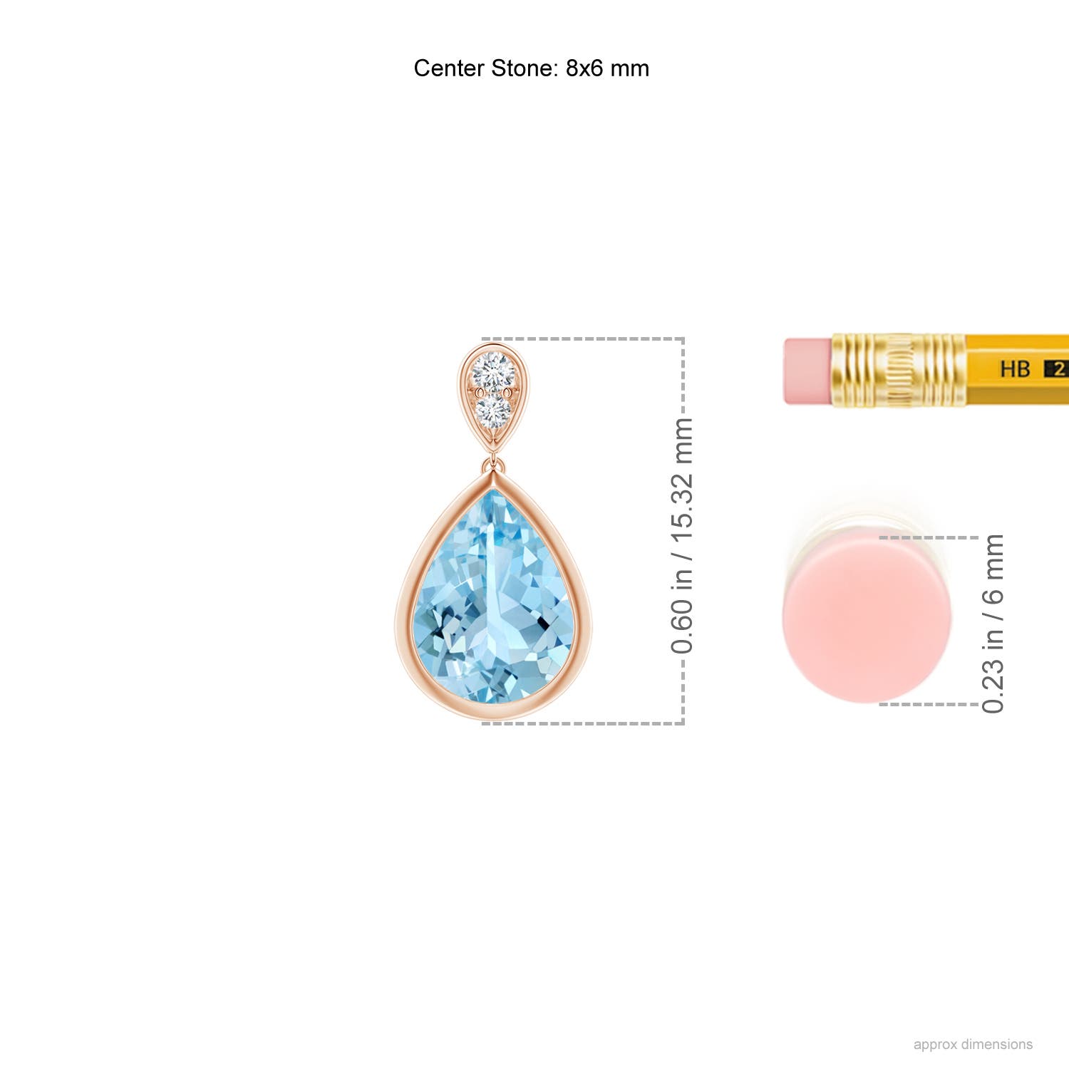 AAAA - Aquamarine / 1.74 CT / 14 KT Rose Gold