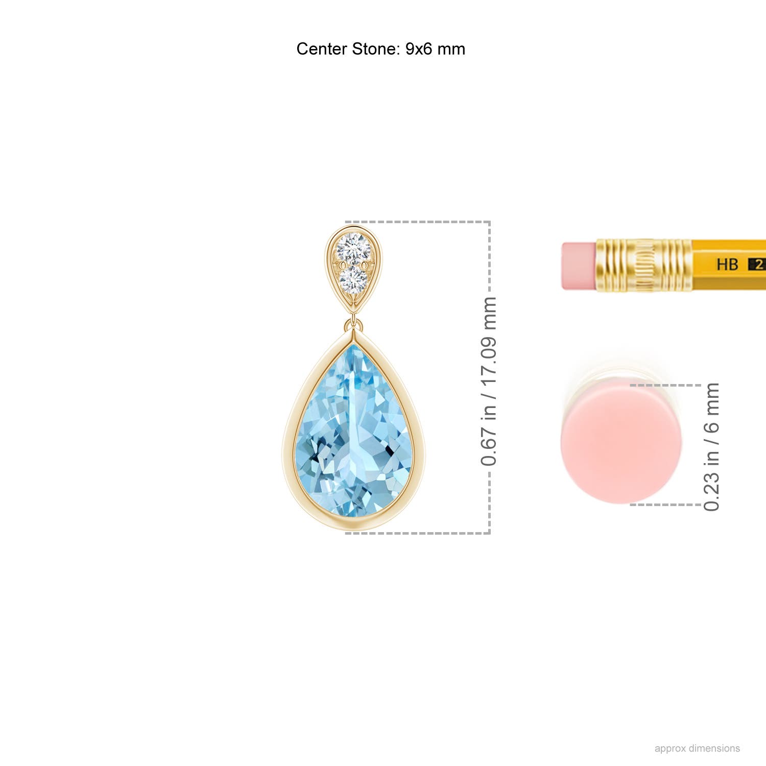 AAAA - Aquamarine / 2.31 CT / 14 KT Yellow Gold