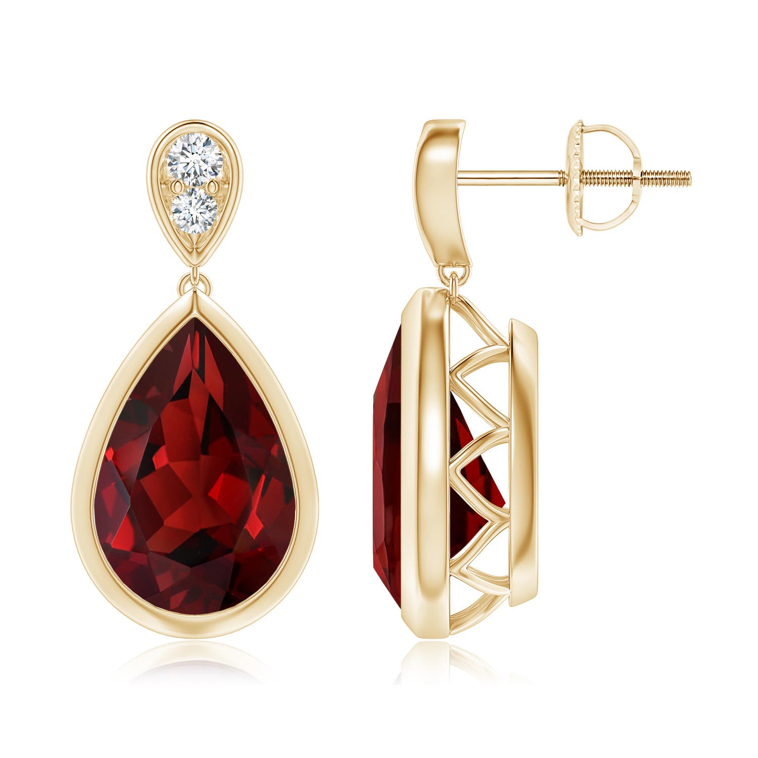 AAAA - Garnet / 7.11 CT / 14 KT Yellow Gold