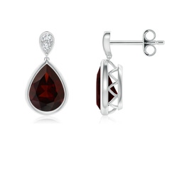 Drop Garnet Drop Earrings
