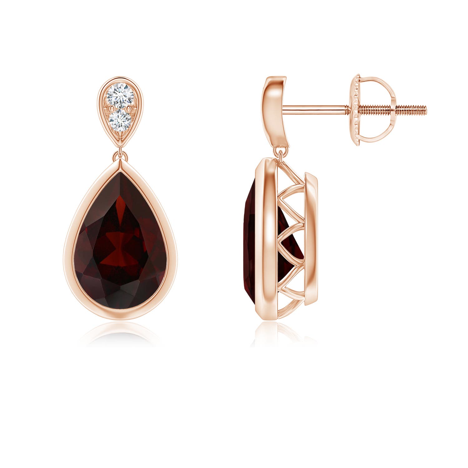 A - Garnet / 3.07 CT / 14 KT Rose Gold