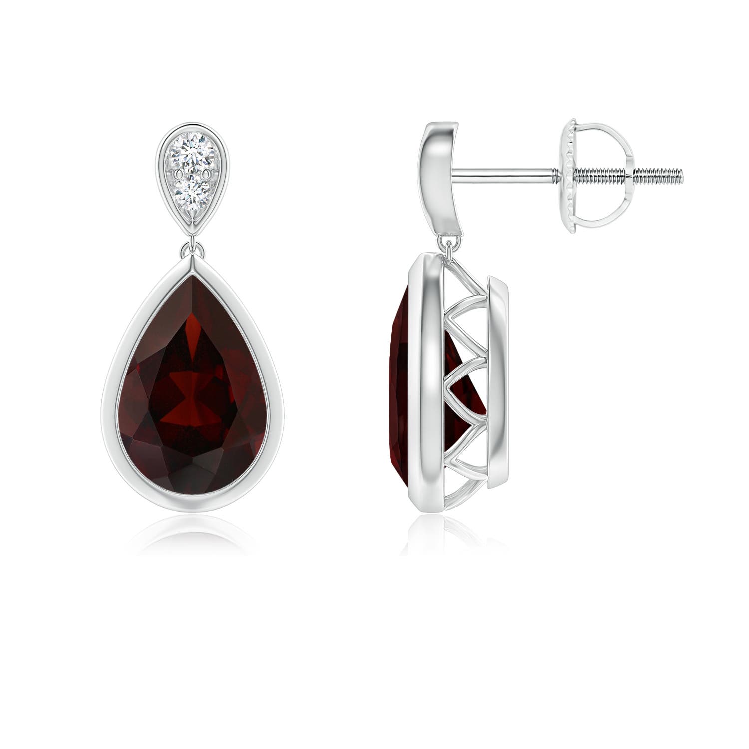 A - Garnet / 3.07 CT / 14 KT White Gold