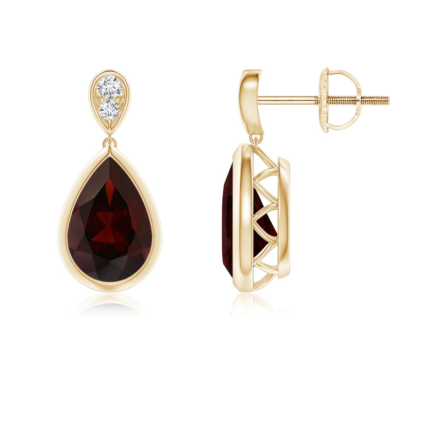 A - Garnet / 3.07 CT / 14 KT Yellow Gold