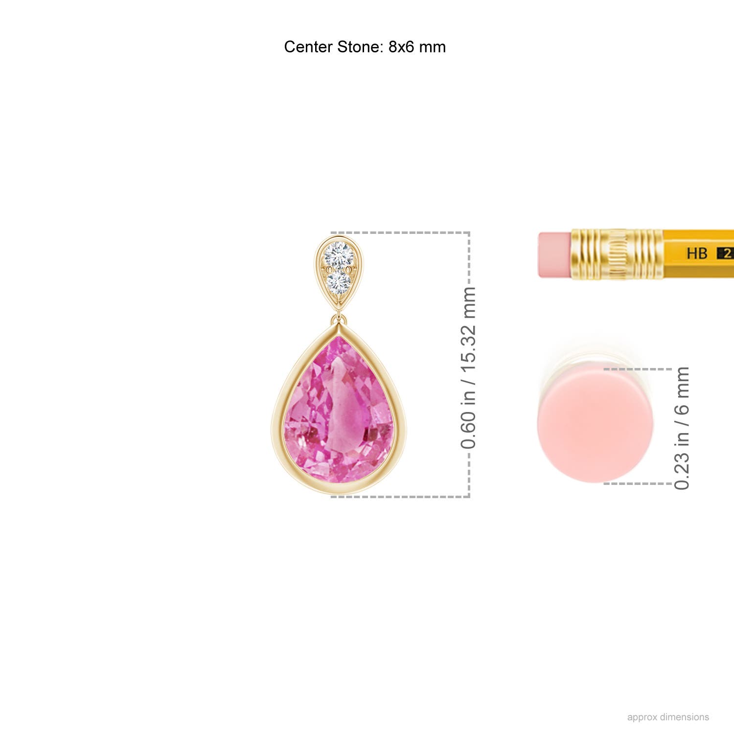 AA - Pink Sapphire / 2.54 CT / 14 KT Yellow Gold