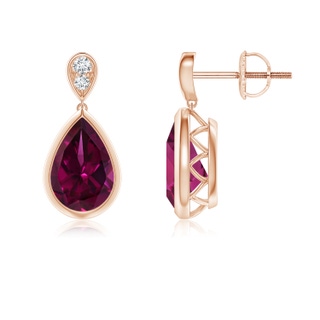 Pear AAAA Rhodolite Garnet