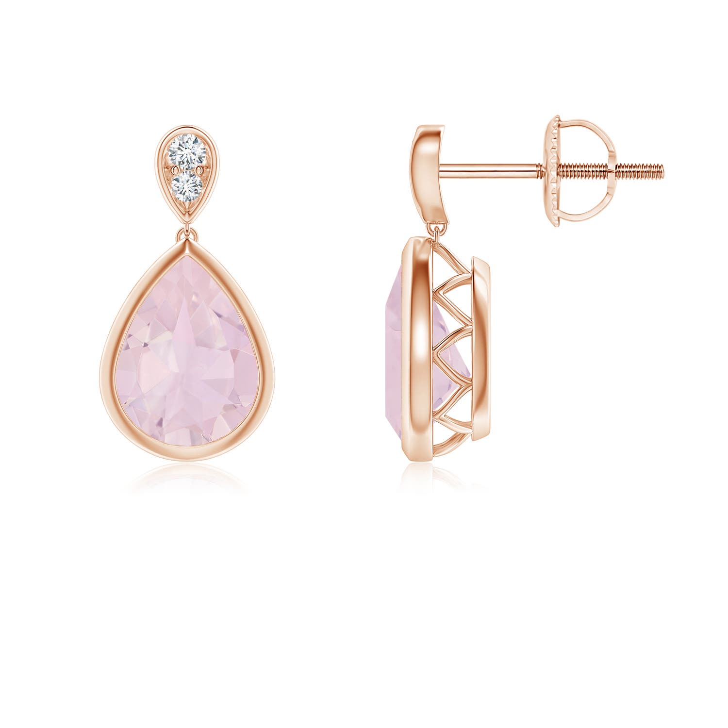 AA - Rose Quartz / 2.24 CT / 14 KT Rose Gold