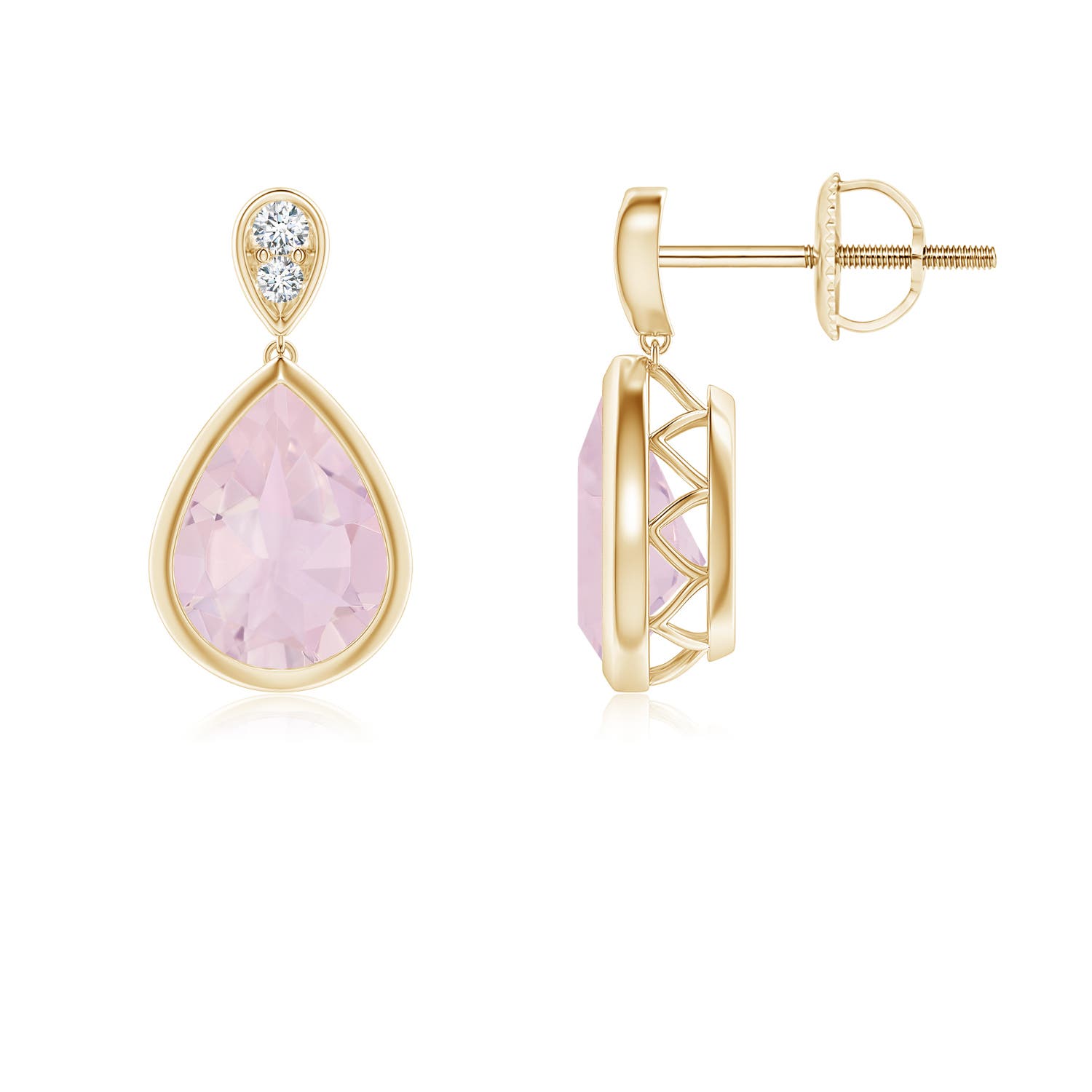 AA - Rose Quartz / 2.24 CT / 14 KT Yellow Gold