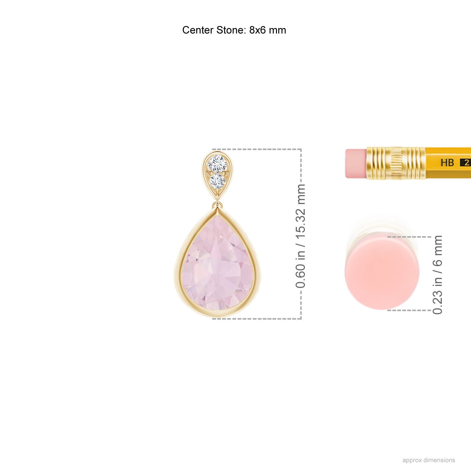 AA - Rose Quartz / 2.24 CT / 14 KT Yellow Gold