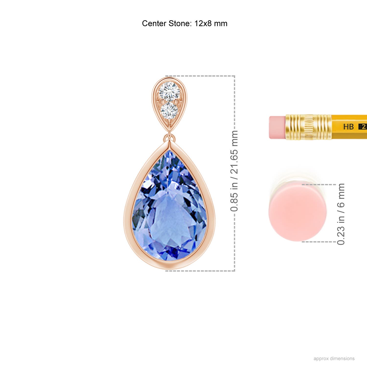 A - Tanzanite / 6.31 CT / 14 KT Rose Gold