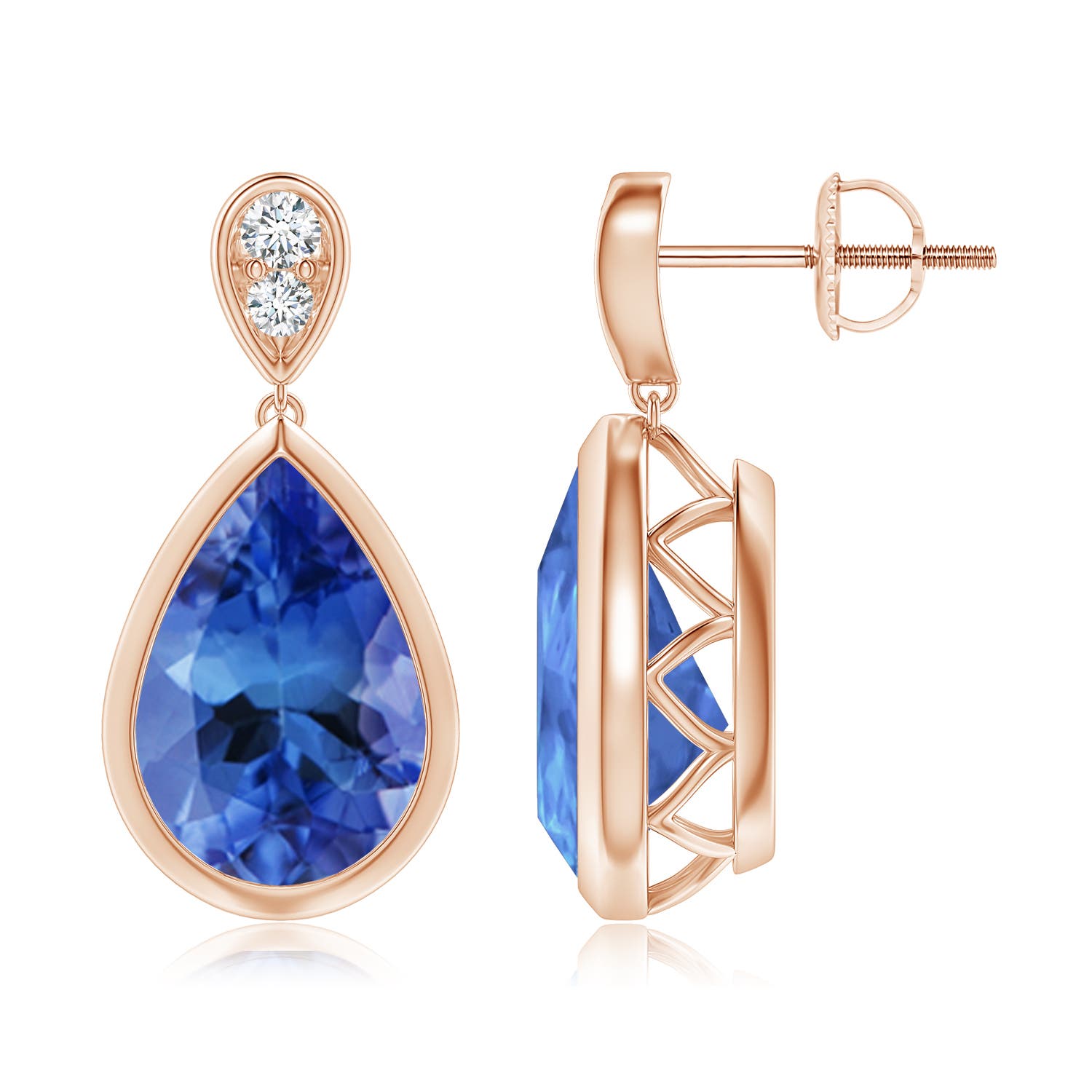 AA - Tanzanite / 6.31 CT / 14 KT Rose Gold