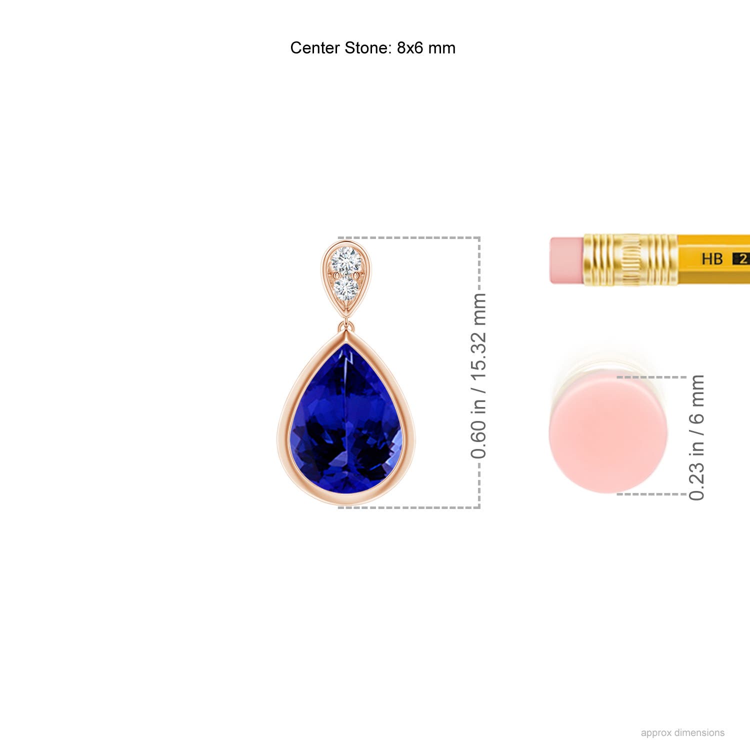 AAAA - Tanzanite / 2.24 CT / 14 KT Rose Gold