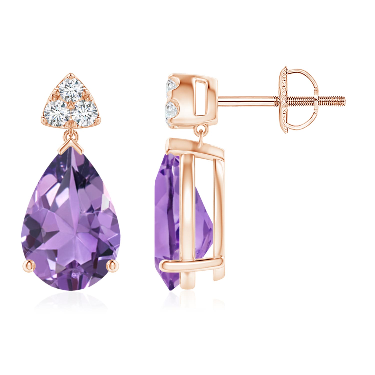 A - Amethyst / 3.28 CT / 14 KT Rose Gold