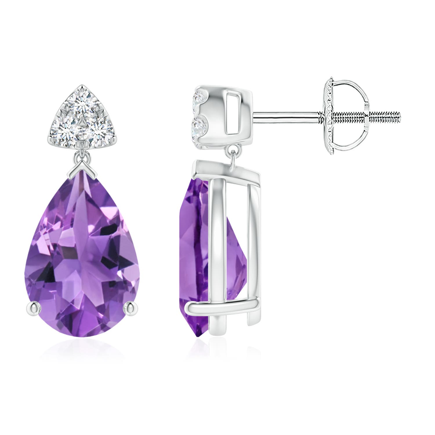 AA - Amethyst / 3.28 CT / 14 KT White Gold