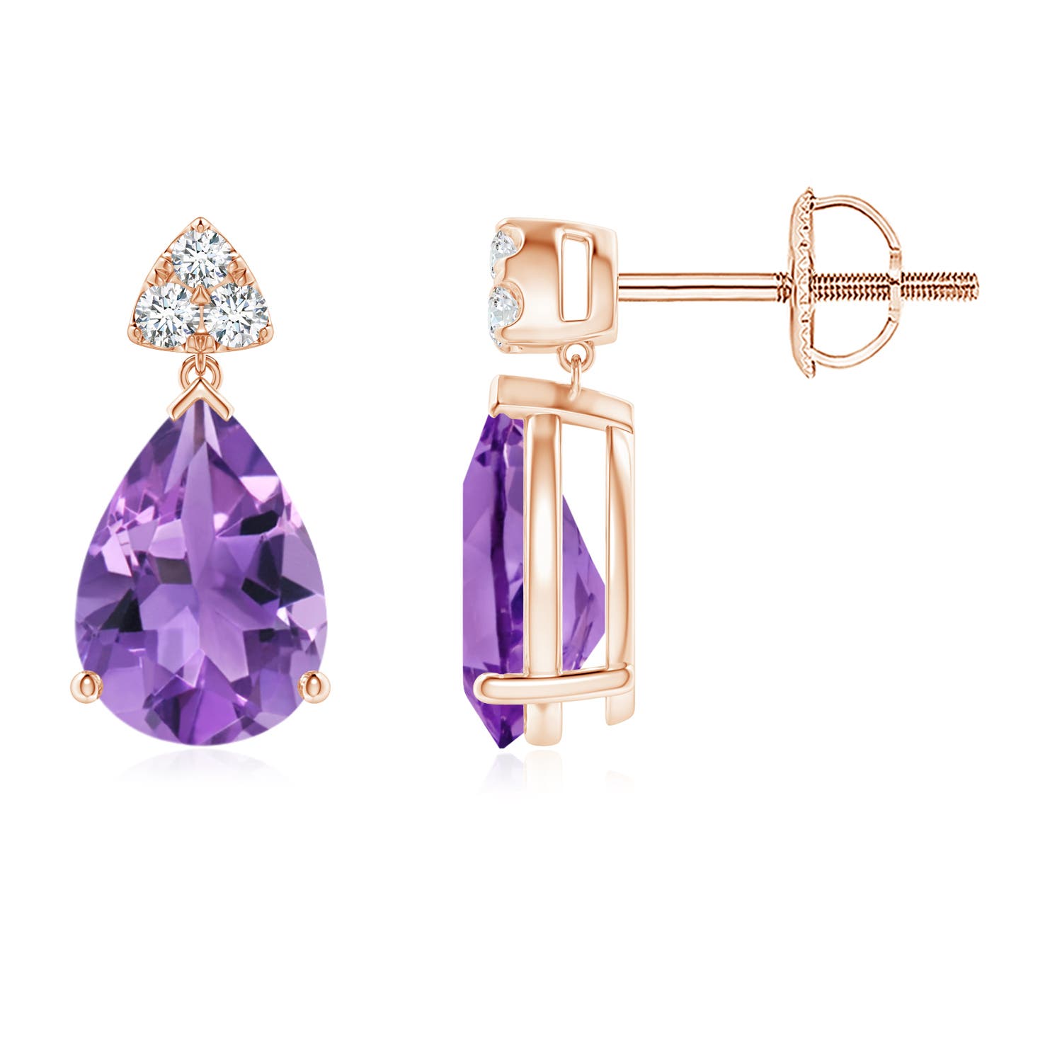 AA - Amethyst / 2.06 CT / 14 KT Rose Gold