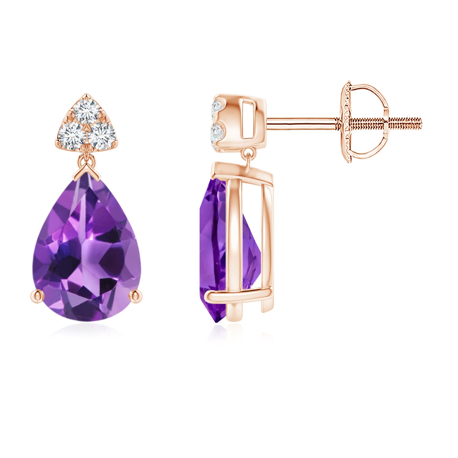 AAA - Amethyst / 2.06 CT / 14 KT Rose Gold