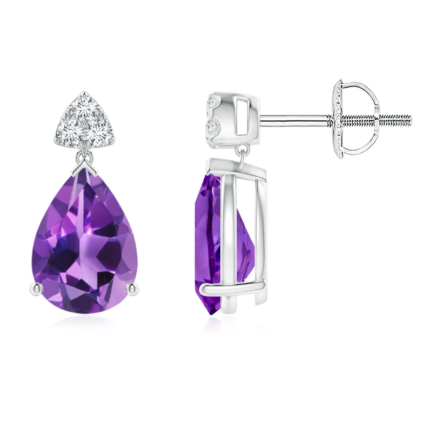 AAA - Amethyst / 2.06 CT / 14 KT White Gold