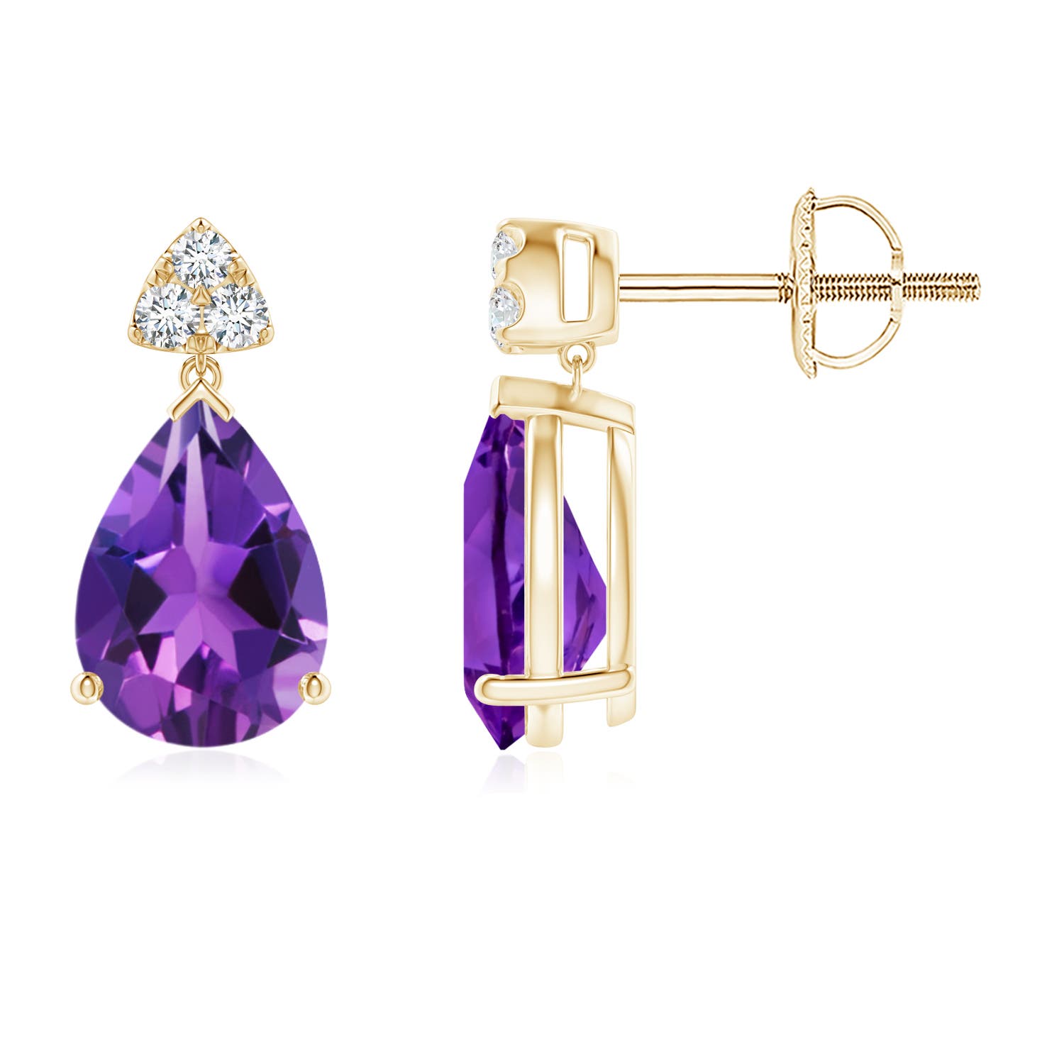 AAAA - Amethyst / 2.06 CT / 14 KT Yellow Gold