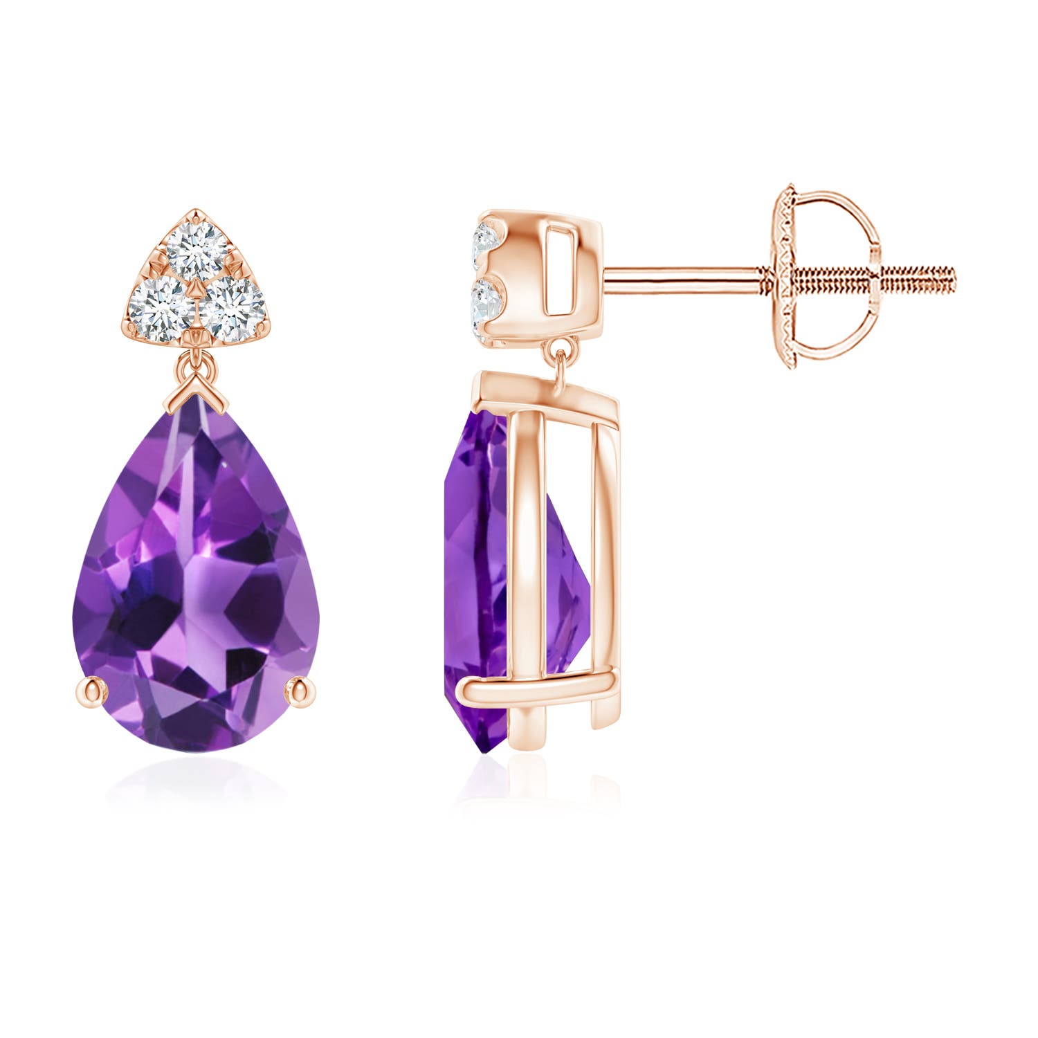 AAA - Amethyst / 2.17 CT / 14 KT Rose Gold