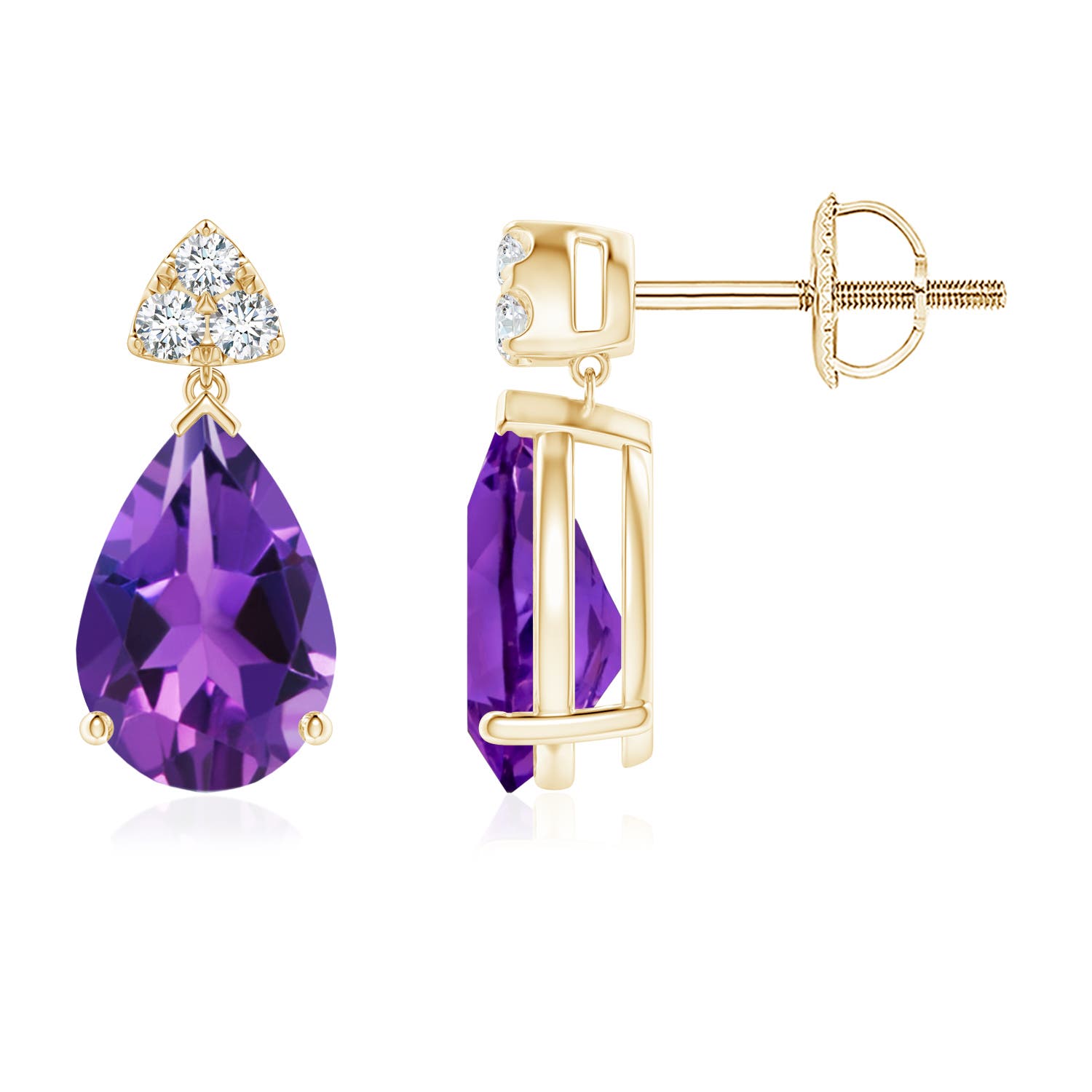 AAAA - Amethyst / 2.17 CT / 14 KT Yellow Gold