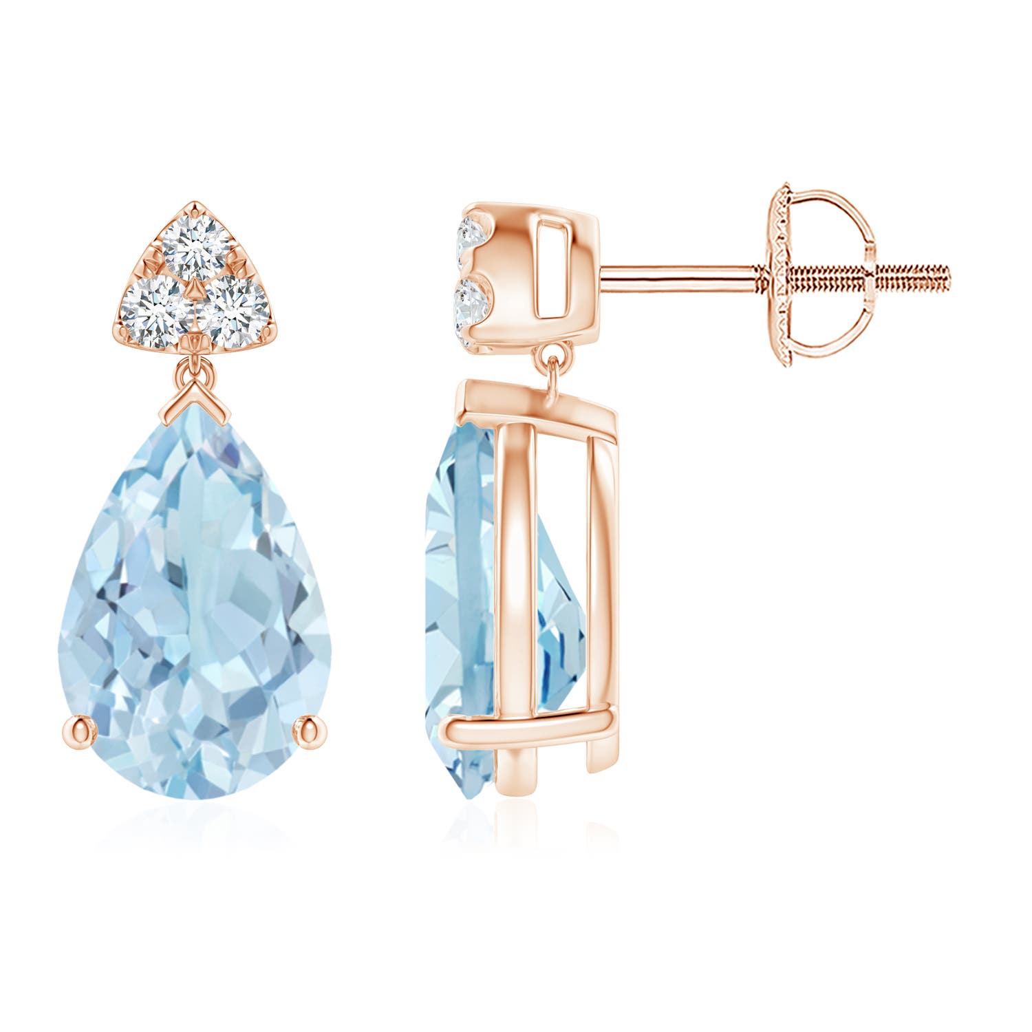 AA - Aquamarine / 3.28 CT / 14 KT Rose Gold