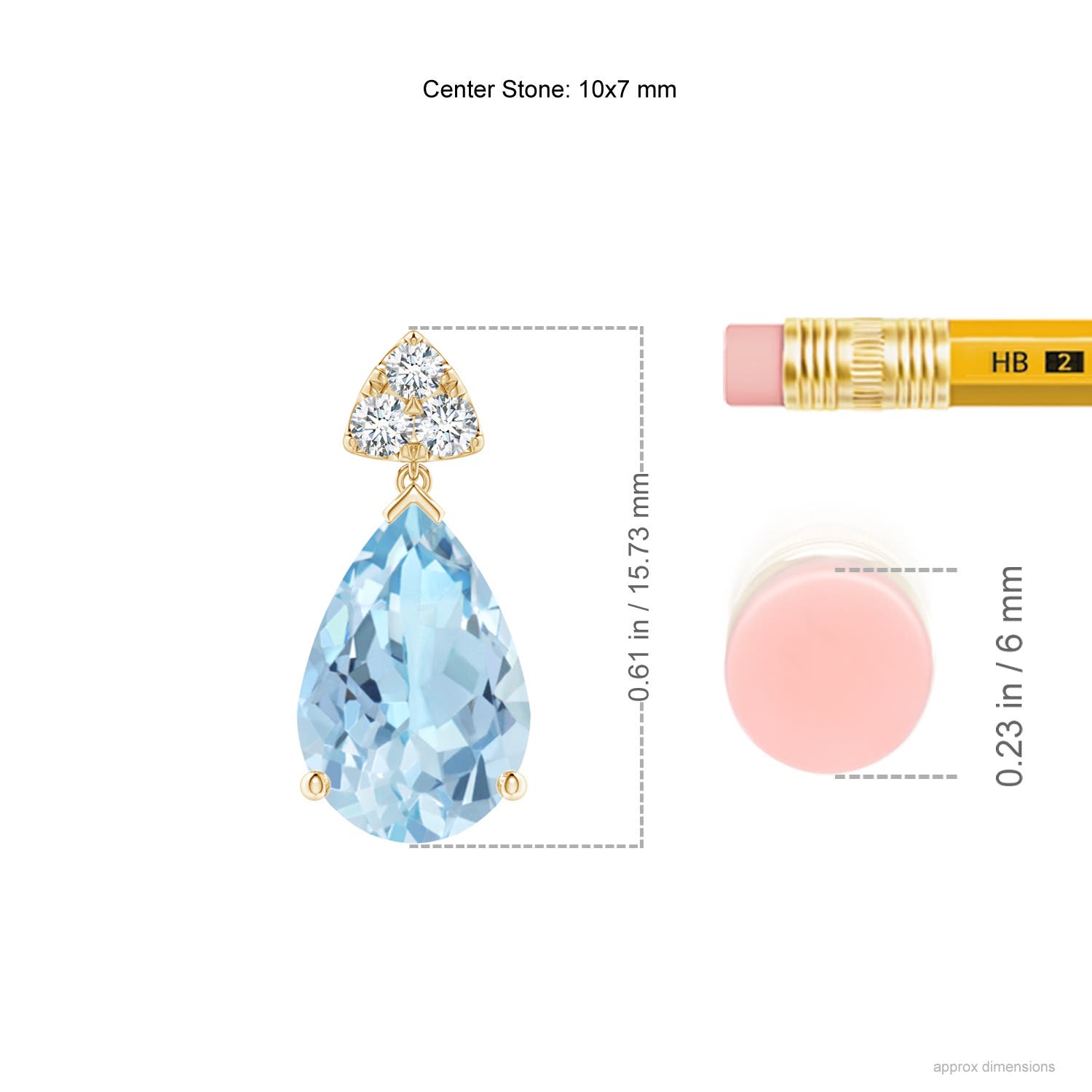 AAA - Aquamarine / 3.28 CT / 14 KT Yellow Gold