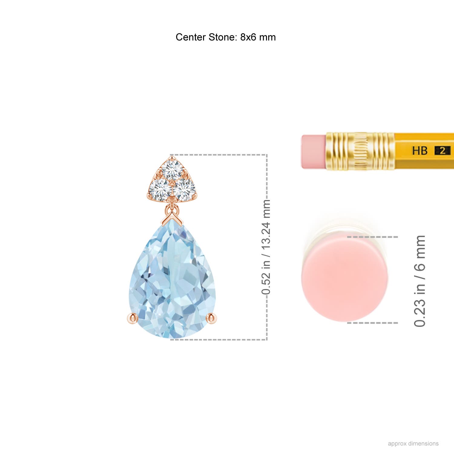 AA - Aquamarine / 1.76 CT / 14 KT Rose Gold