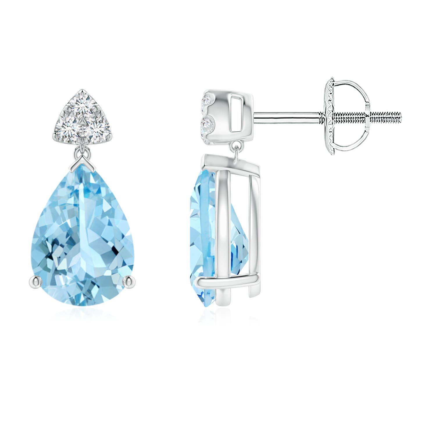 AAAA - Aquamarine / 1.76 CT / 14 KT White Gold