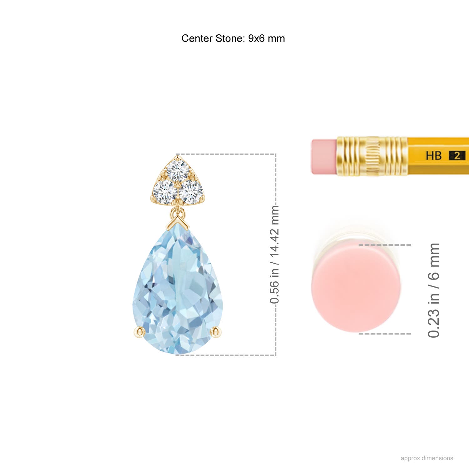 AA - Aquamarine / 2.31 CT / 14 KT Yellow Gold