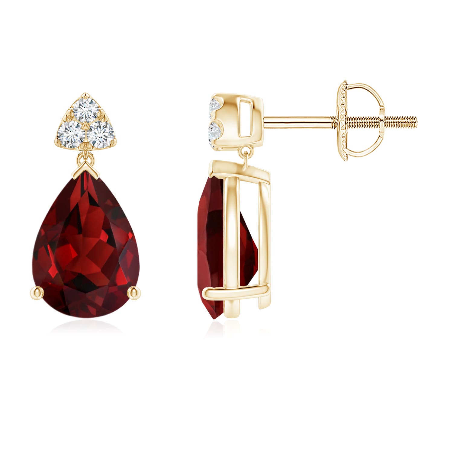 AAAA - Garnet / 2.66 CT / 14 KT Yellow Gold