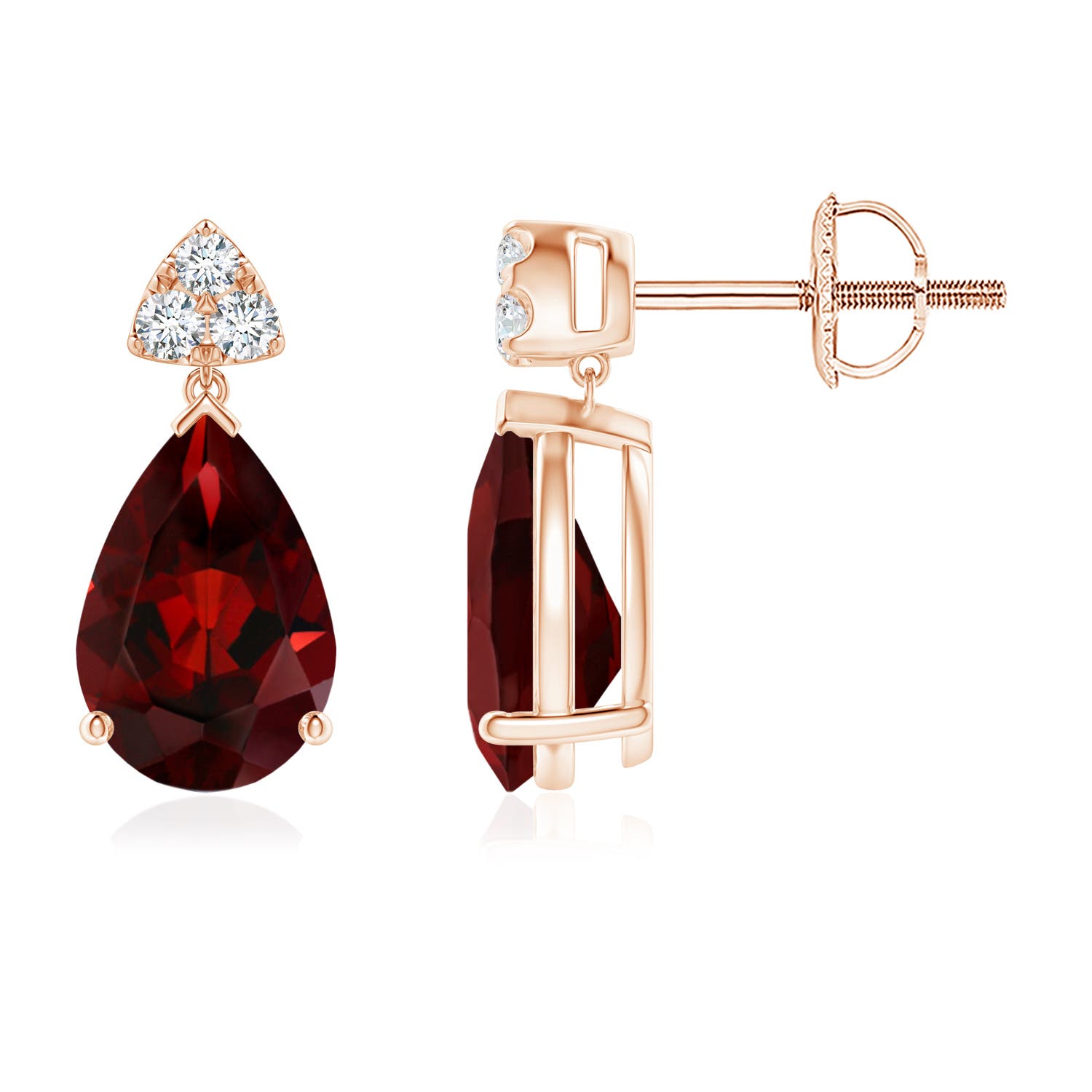 AAA - Garnet / 3.07 CT / 14 KT Rose Gold