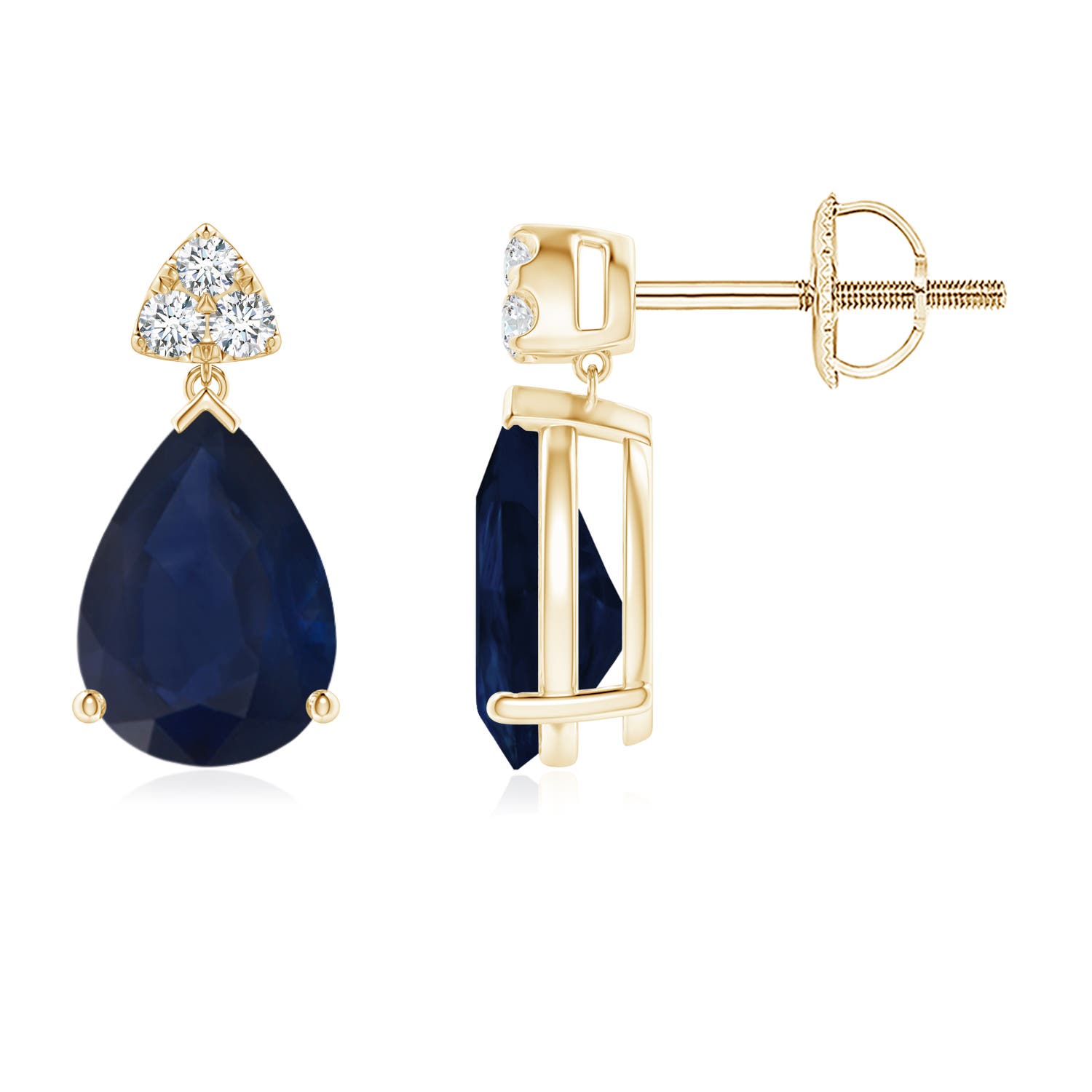 A - Blue Sapphire / 2.36 CT / 14 KT Yellow Gold