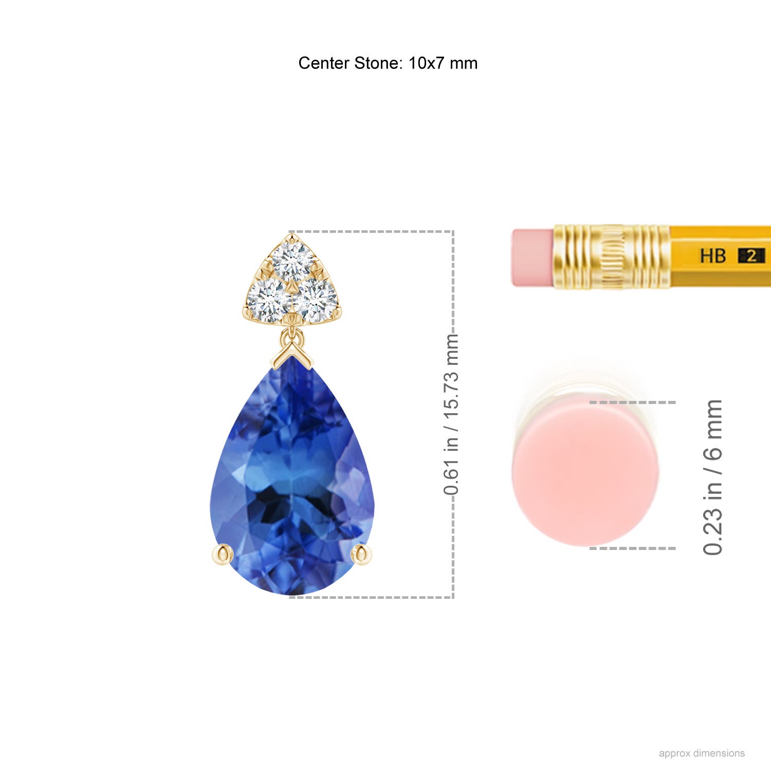 AA - Tanzanite / 3.98 CT / 14 KT Yellow Gold