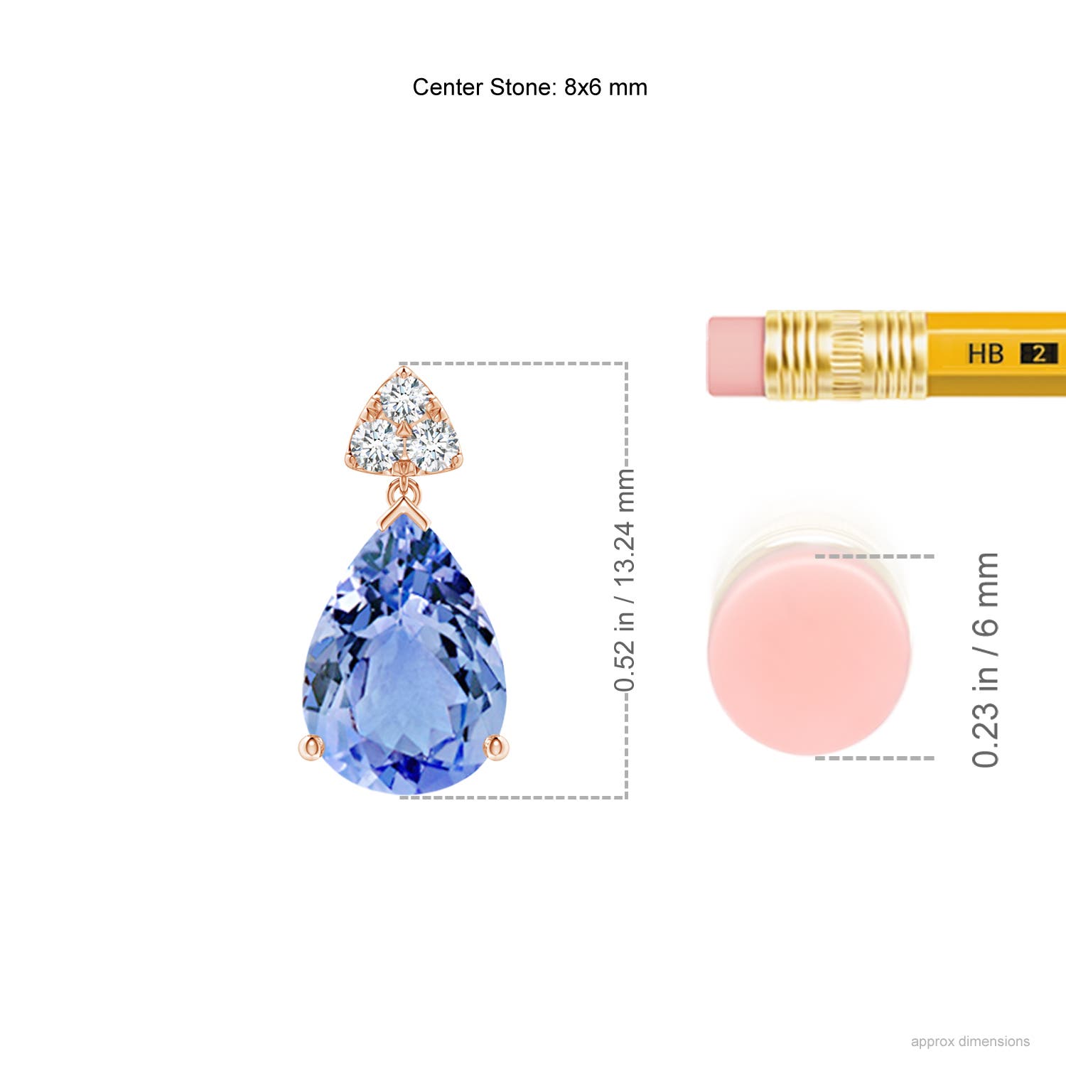 A - Tanzanite / 2.26 CT / 14 KT Rose Gold