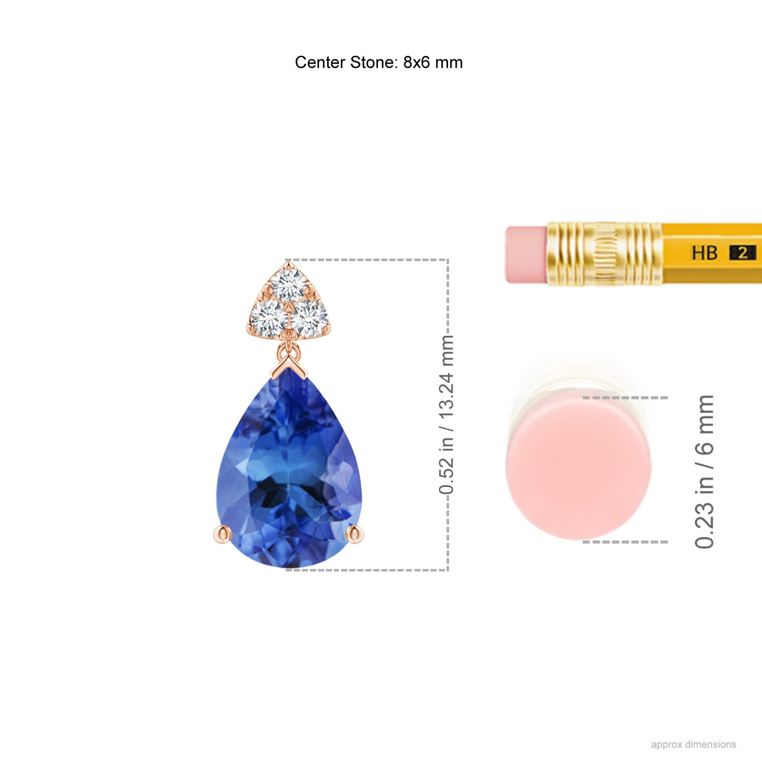 AA - Tanzanite / 2.26 CT / 14 KT Rose Gold