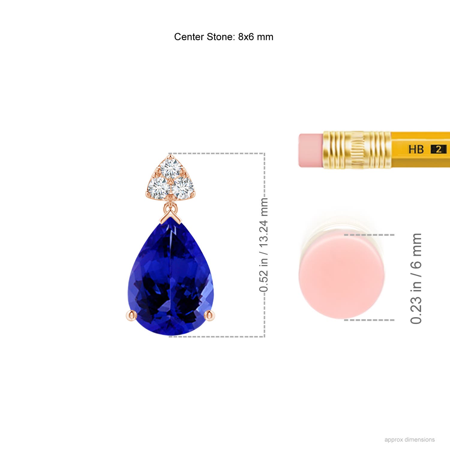 AAAA - Tanzanite / 2.26 CT / 14 KT Rose Gold