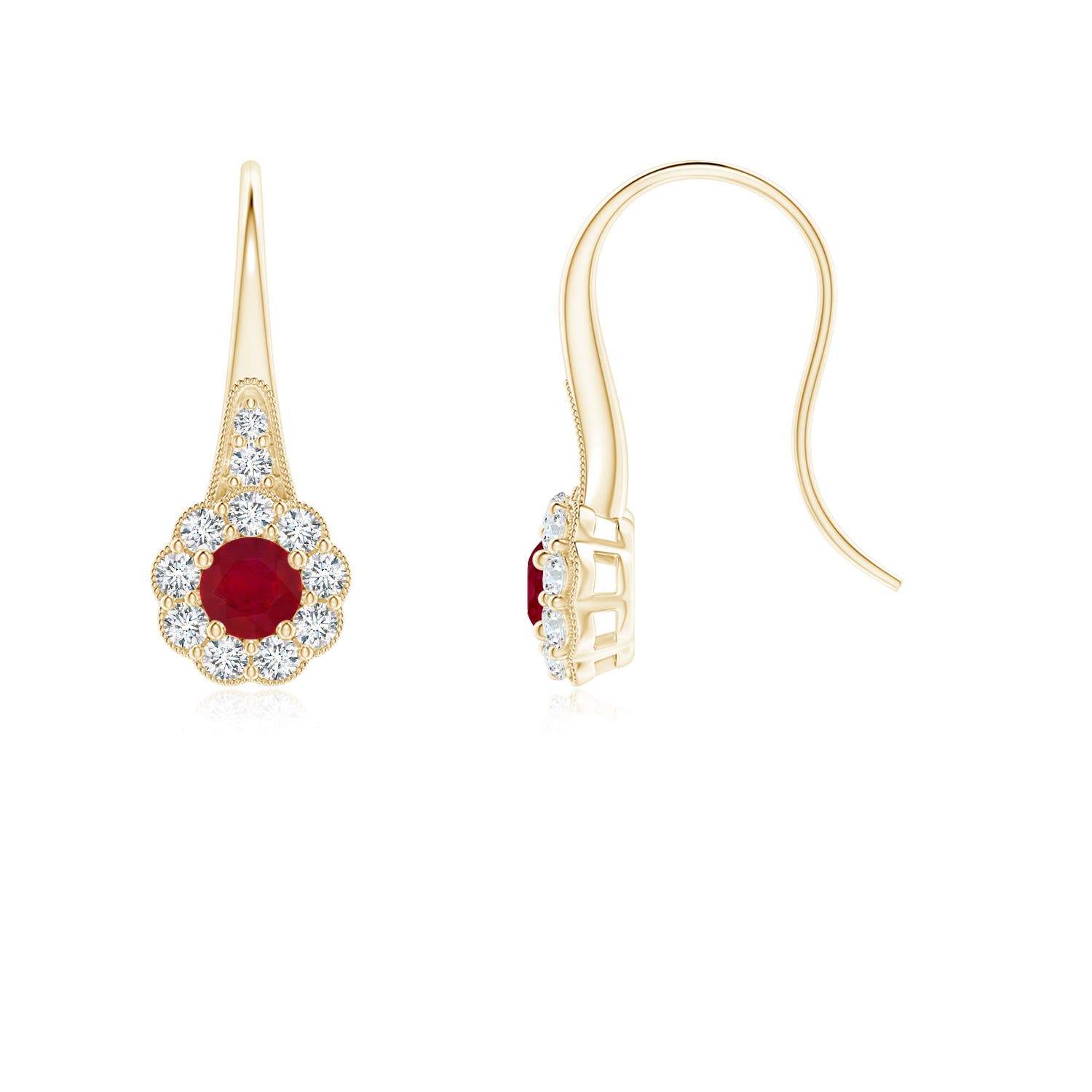 AA - Ruby / 0.83 CT / 14 KT Yellow Gold