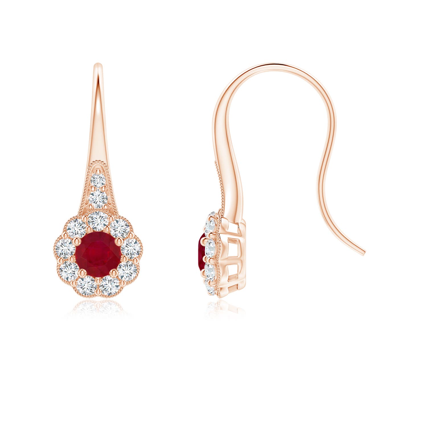 AA - Ruby / 1.2 CT / 14 KT Rose Gold