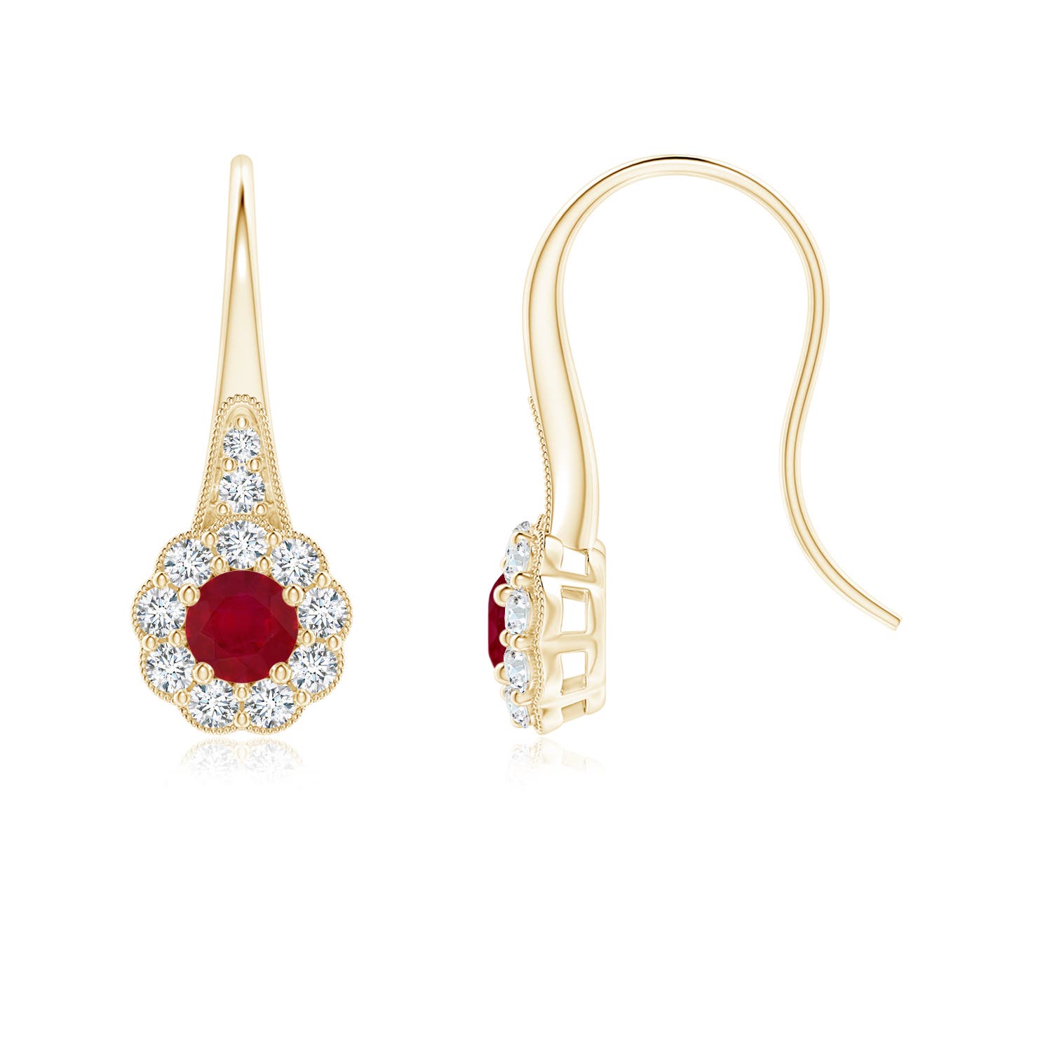 AA - Ruby / 1.2 CT / 14 KT Yellow Gold